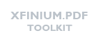 XFINIUM.PDF TOOLKIT